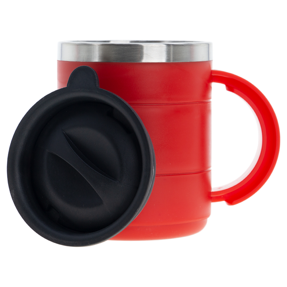Red Stainless Steel Thermo Mug With Handle M481515RDII
