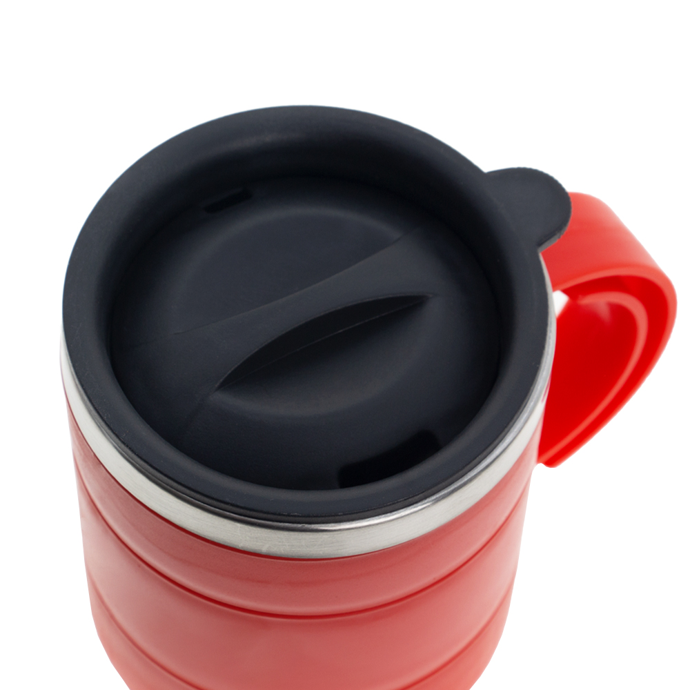 Red Stainless Steel Thermo Mug With Handle M481515RDII