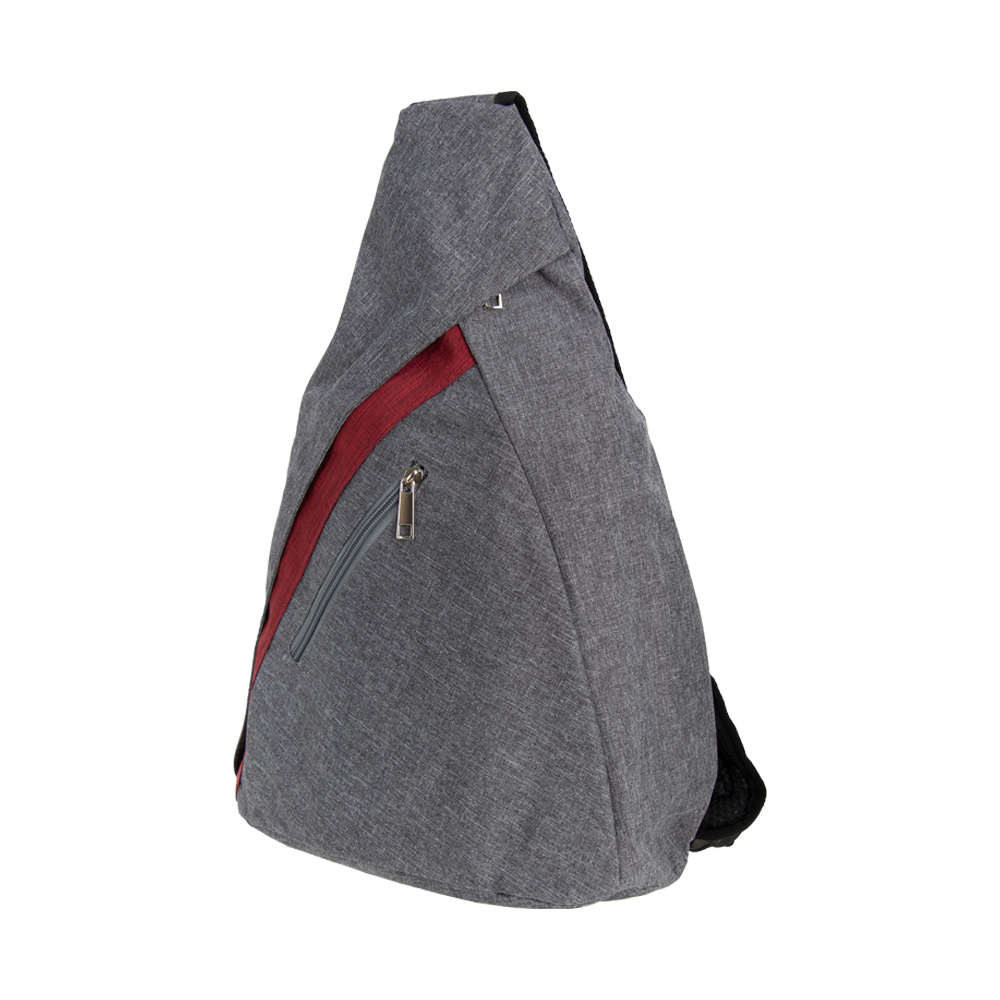 Red Triangular Sling Knapsack With 2 Storage Compartments BB331010RDIII