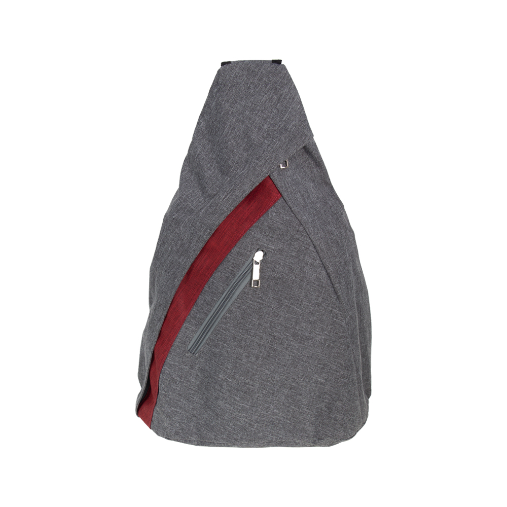 Red Triangular Sling Knapsack With 2 Storage Compartments BB331010RDIII