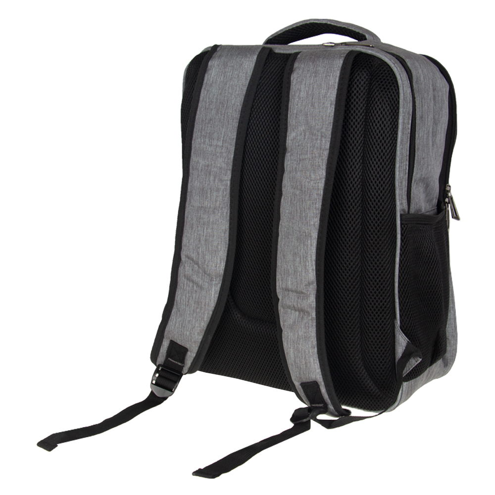 SAPPHIRE MATALLIC Grey Polyfiber Laptop Back Pack BP11711GRY