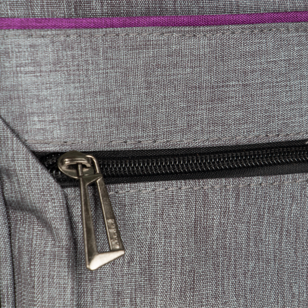 SAPPHIRE MATALLIC Grey Polyfiber Laptop Back Pack BP11711GRY