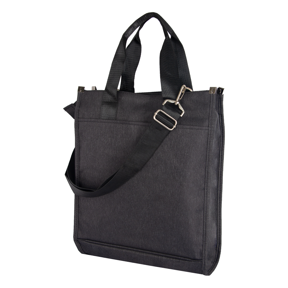 SuBe Black Polyfiber Document Bag DB71517BK