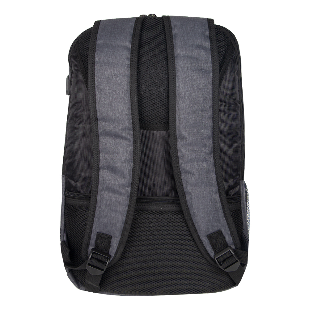 SuBe Black Polyfiber Laptop Back Pack BP11214BK