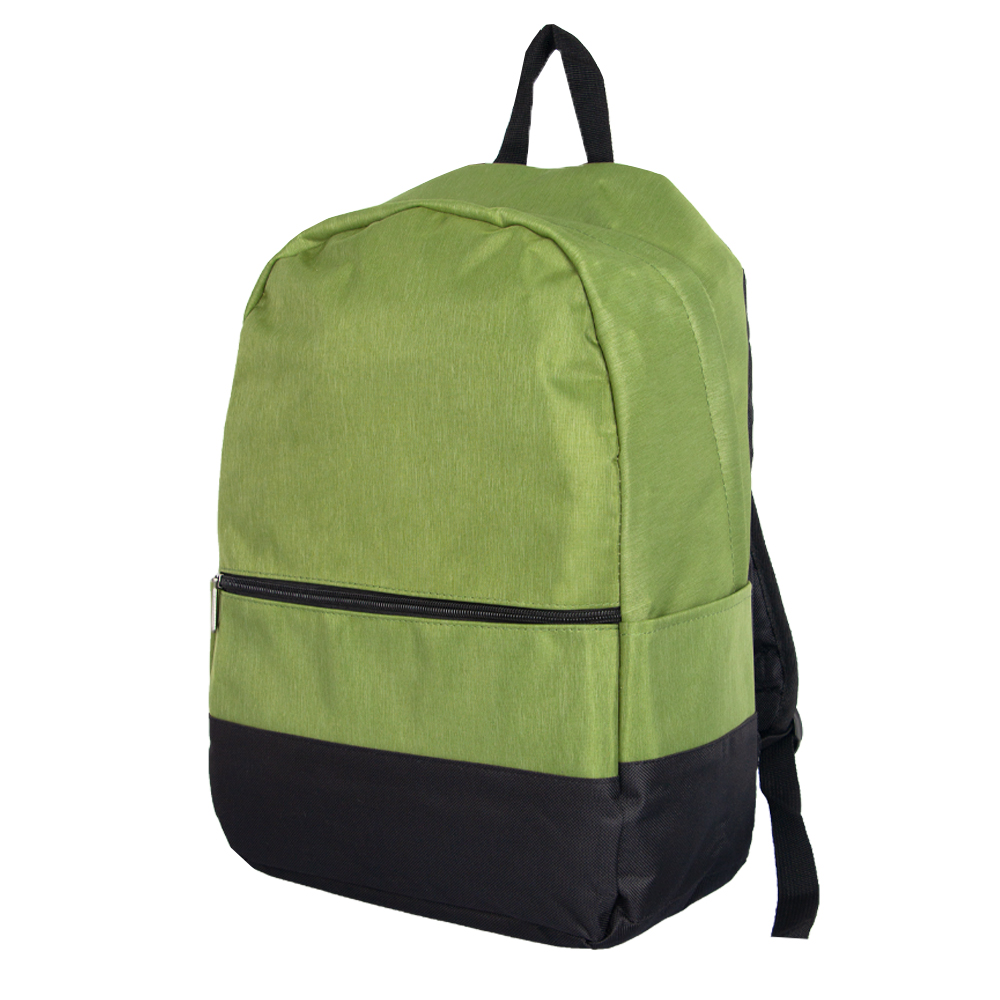 SuBe Green Polyfiber Back Pack BP81117GRN