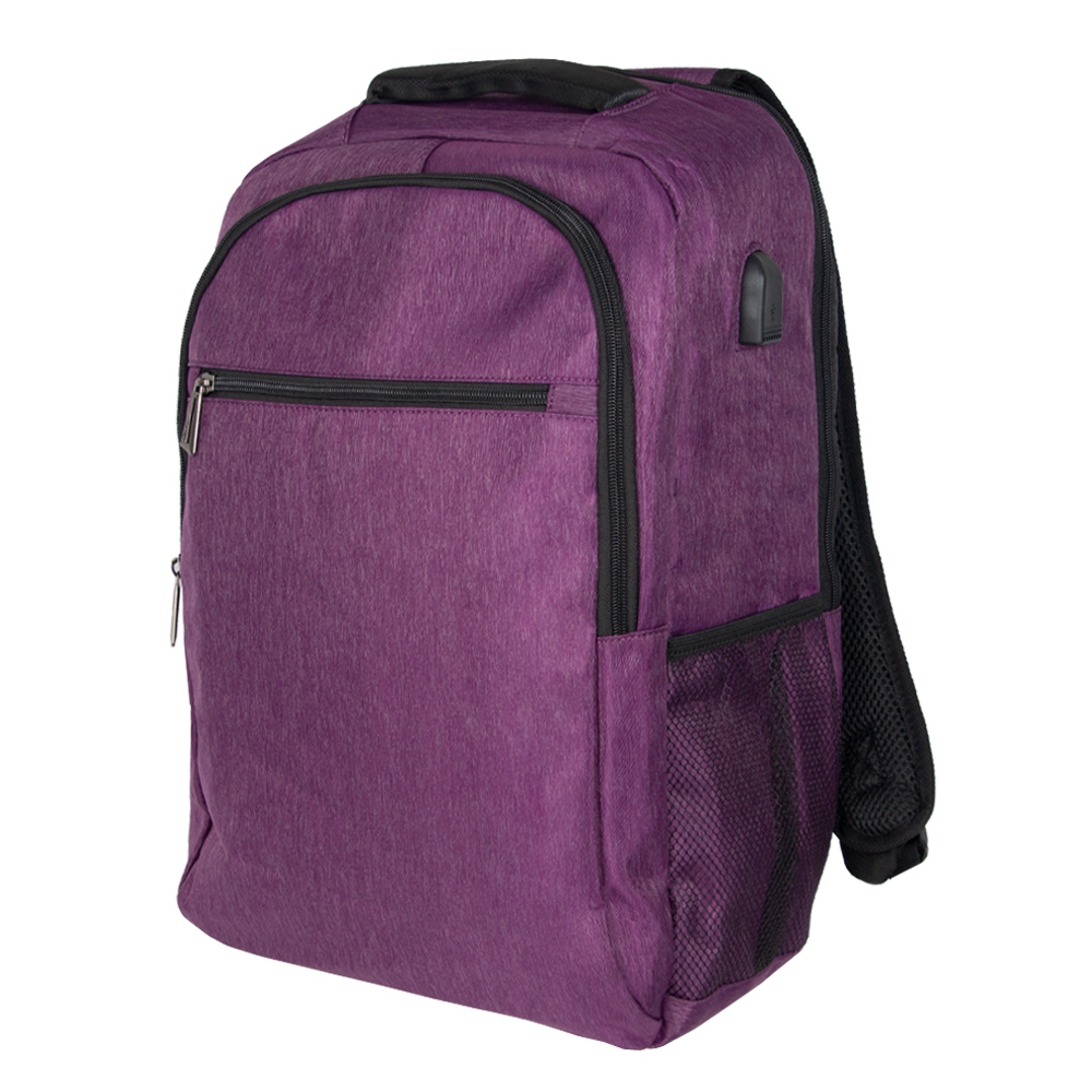 SuBE Purple Polyfiber Laptop BackPack BP11214PP