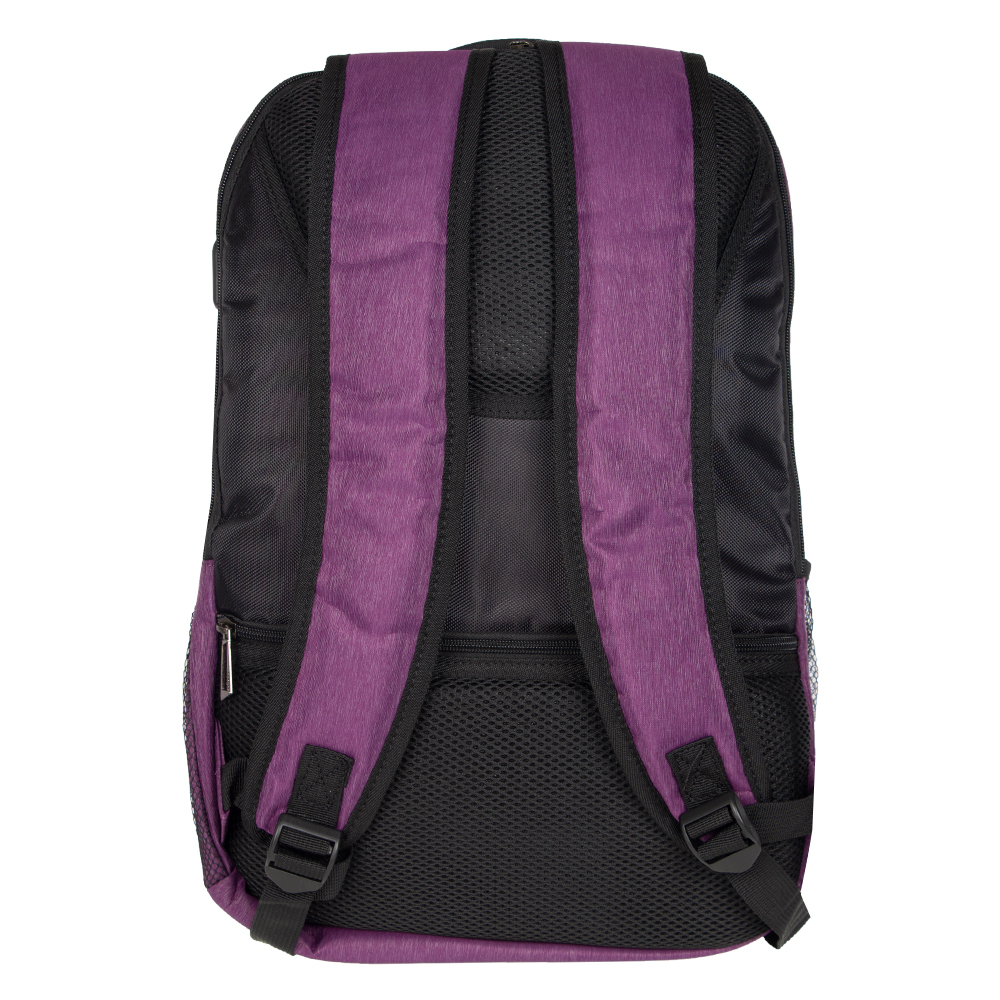 SuBE Purple Polyfiber Laptop BackPack BP11214PP
