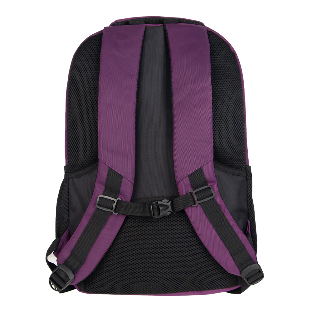 TECTRON Purple Polyfiber Laptop Back Pack BP11619PP
