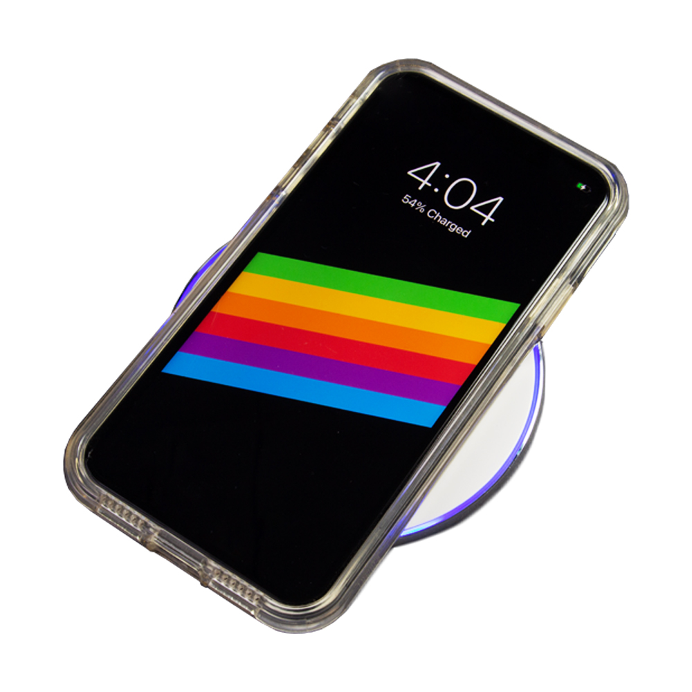 White Airdisk Metallic Casing 10W Fast Charging Wireless Charger WLC61616BWHT