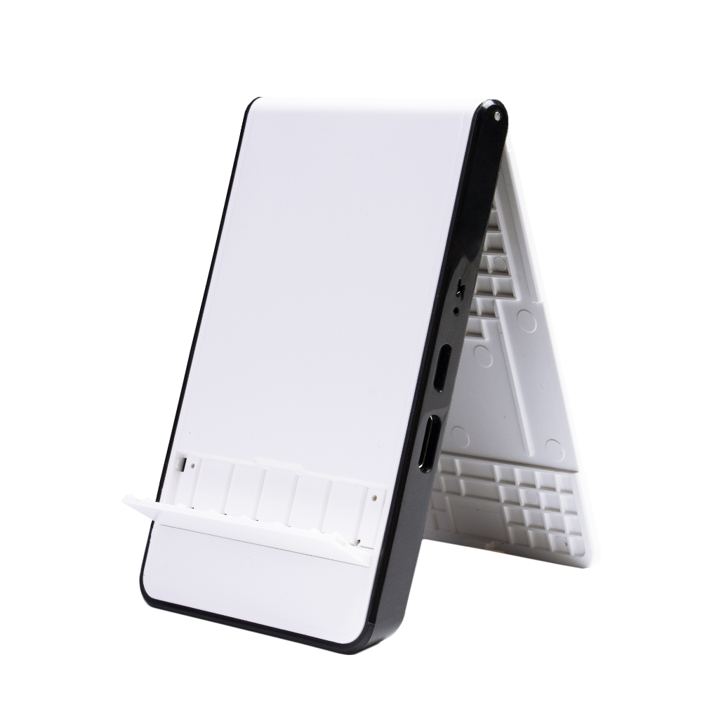 White Datacard Credit Card Size Micro SD Card Reader & Storage CR1818WHT