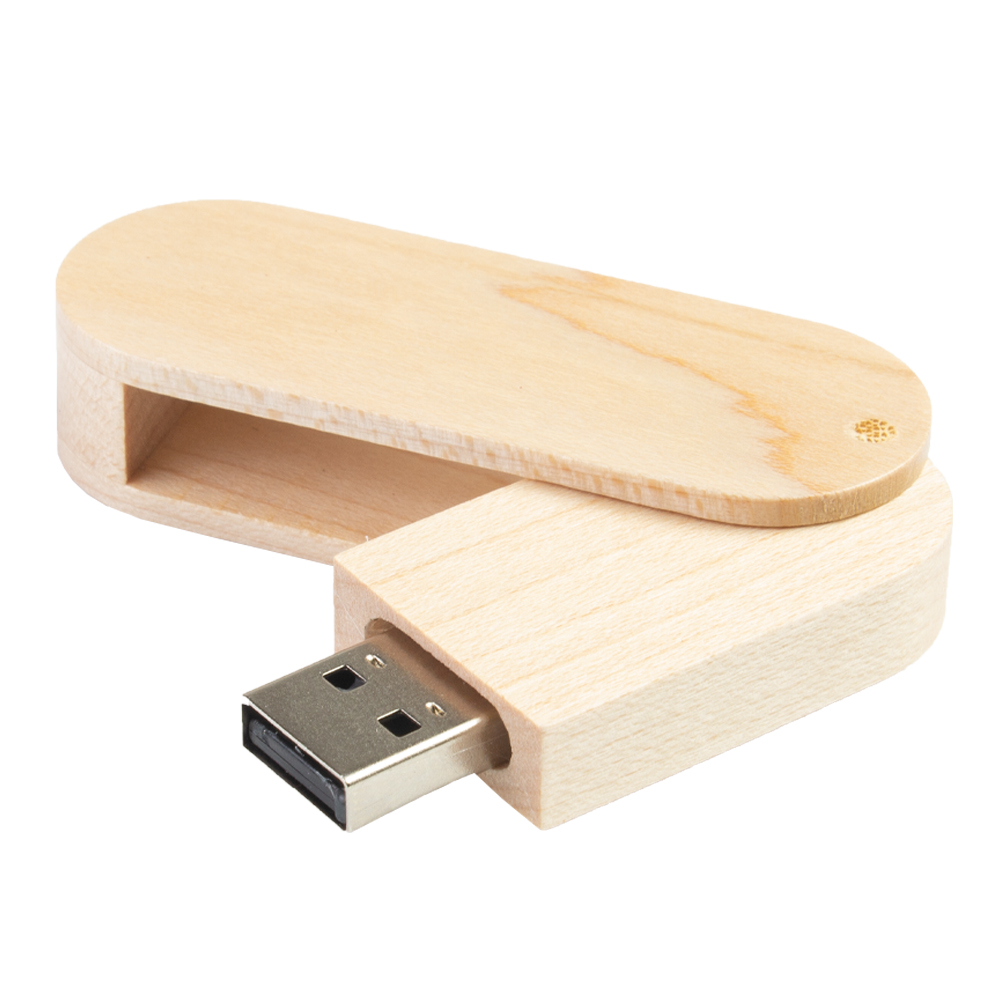 Wooden Swivel USB Flash Drive WD01111B