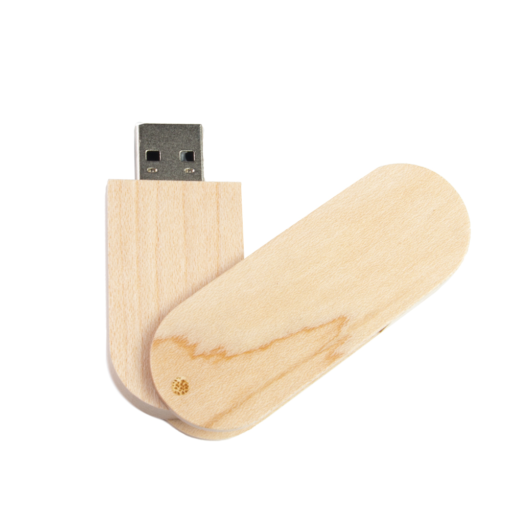 Wooden Swivel USB Flash Drive WD01111B