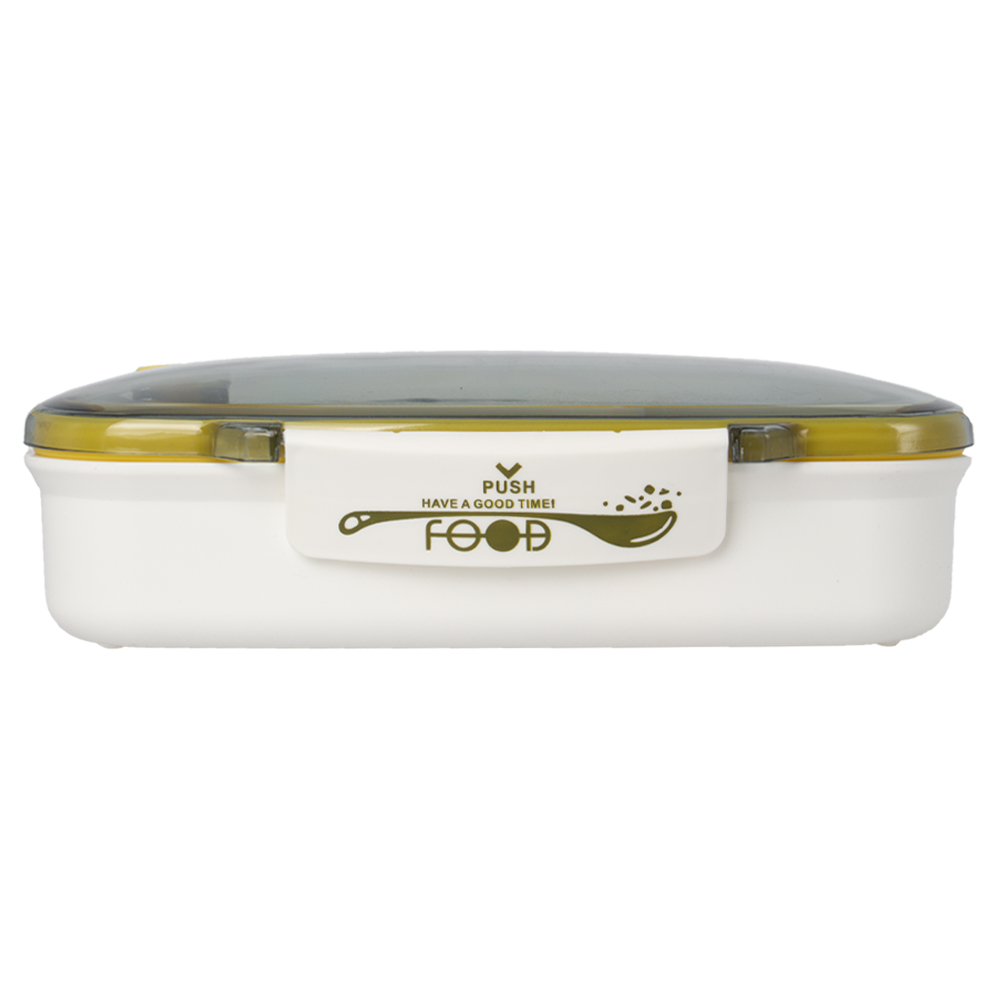 Yellow Lunch Box With Spork LB311718YLW