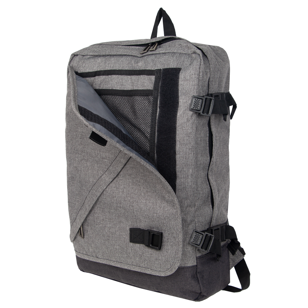 YX PVC Grey Polyester Laptop Back Pack BP11119GRY
